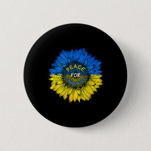 Badge Rond 5 Cm Chemise Paix Pour l'Ukraine Ukraine Tournesol Ukra