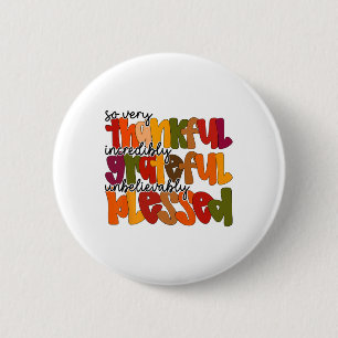 Badge Rond 5 Cm Chemise remerciant Dieu femmes de Thanksgiving