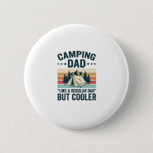 Badge Rond 5 Cm Chemise vectorielle extérieure rétro vintage Papa