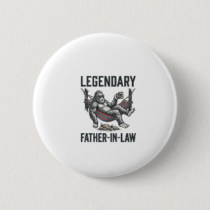 Badge Rond 5 Cm Chemise Vintage Sasquatch Beau-Père Légendaire De