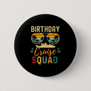 Badge Rond 5 Cm Chemises de croisière d'anniversaire 2025 Escadron