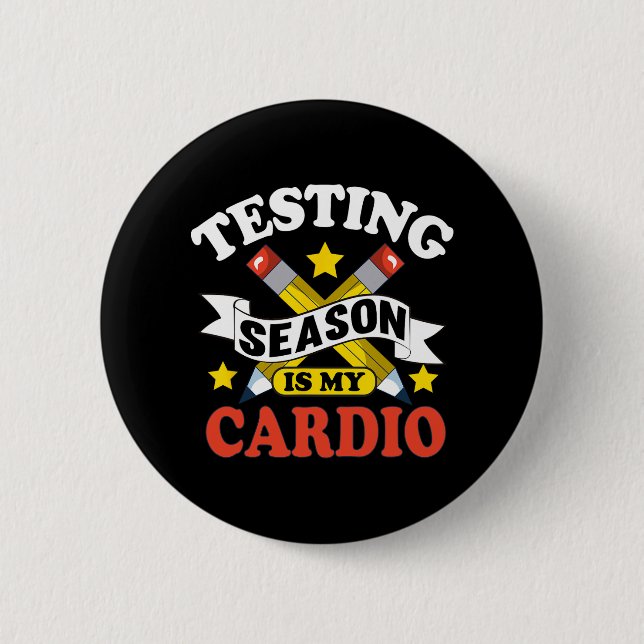 Badge Rond 5 Cm Chemises D'Essai De Jour Pour Les Enseignantes (Devant)