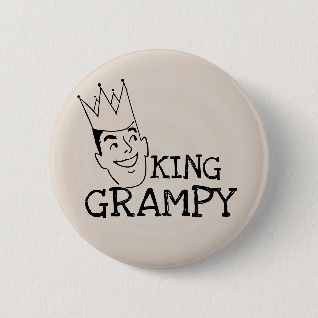 Badge Rond 5 Cm Chemises et cadeaux King Grampy (Devant)