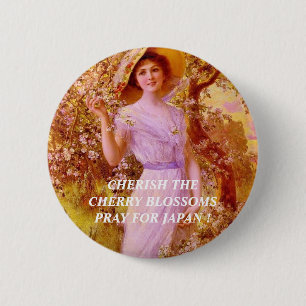 BADGE ROND 5 CM CHERISEZ LES BLOSSOMS À LA FROMAGE...