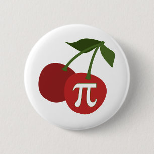 Badge Rond 5 Cm Cherry Pi Day