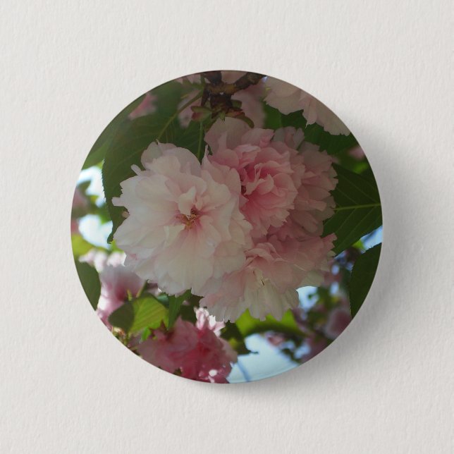 Badge Rond 5 Cm Cherry Tree I Spring Floral (Devant)