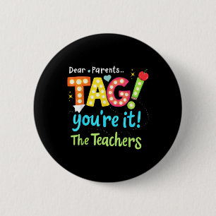 Badge Rond 5 Cm Chers parents, étiquetez vous et #39 ; re It Love 