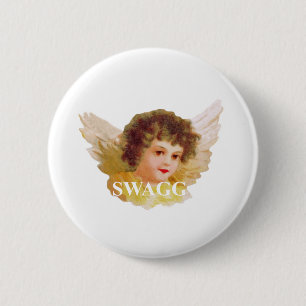 Badge Rond 5 Cm chérubin angel