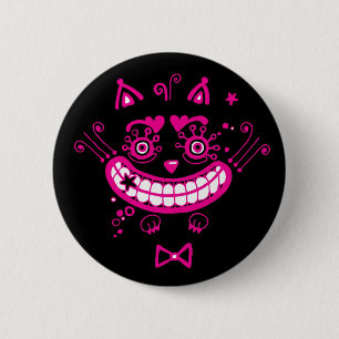 Badge Rond 5 Cm Cheshire Cat