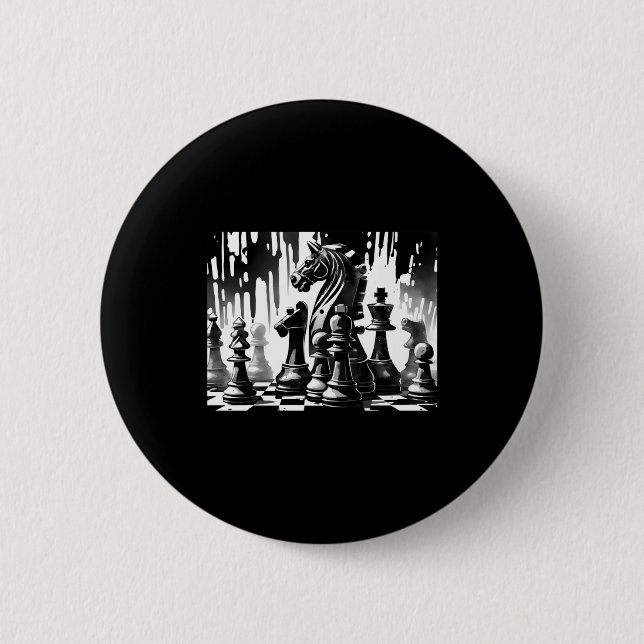 Badge Rond 5 Cm Chess Board  (Devant)