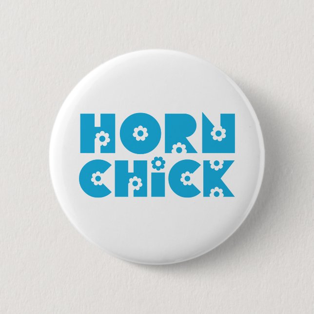 Badge Rond 5 Cm Cheval (Devant)