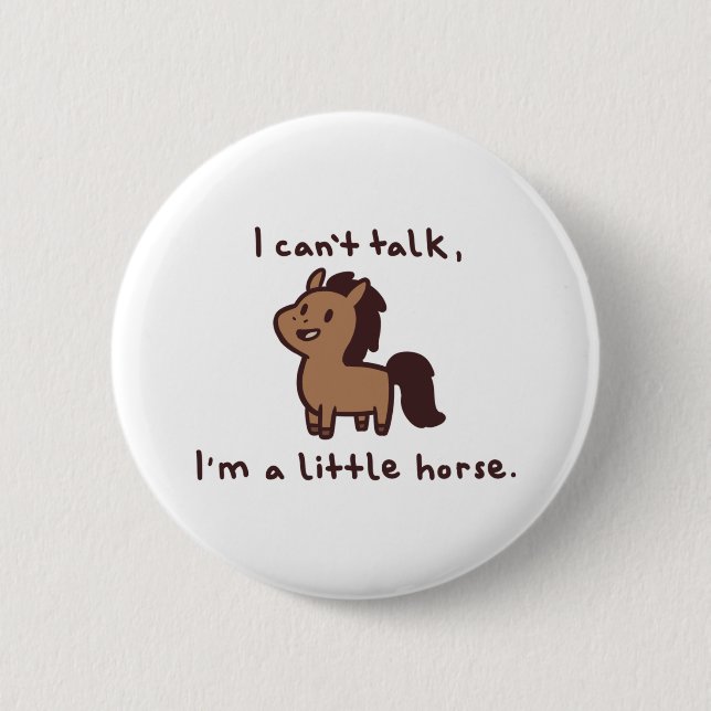 Badge Rond 5 Cm cheval (Devant)