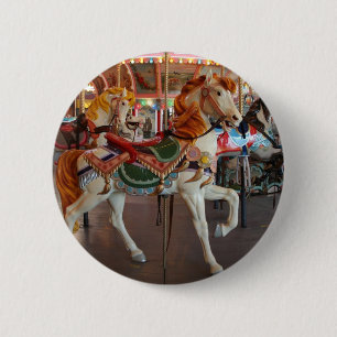 Badge Rond 5 Cm Cheval de carrousel, 2
