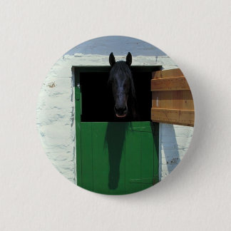 Badge Rond 5 Cm Cheval déposé avec porte française
