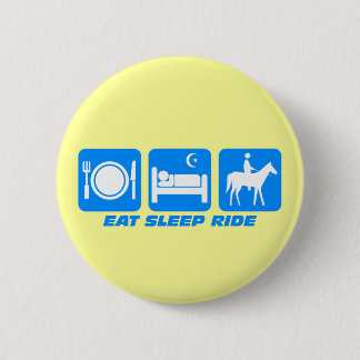 Badge Rond 5 Cm Cheval drôle