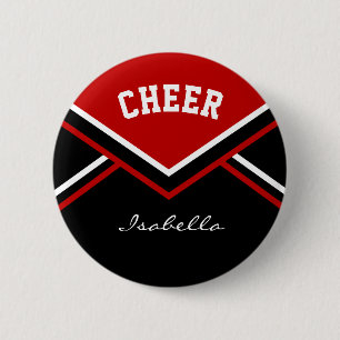 Badge Rond 5 Cm Cheval rouge foncé