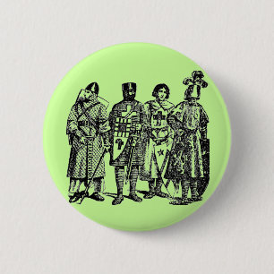 Badge Rond 5 Cm Chevalier médiéval