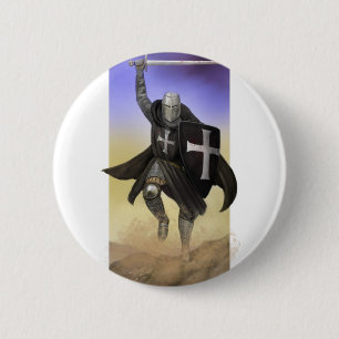 Badge Rond 5 Cm Chevaliers Hospitaller