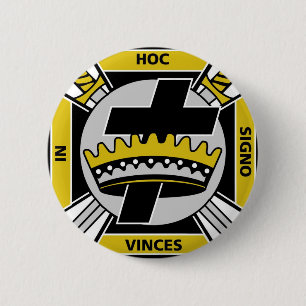 Badge Rond 5 Cm Chevaliers Templar
