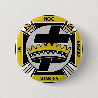 Badge Rond 5 Cm Chevaliers Templar