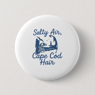 Badge Rond 5 Cm Cheveux de Cape Cod