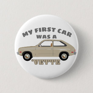 Badge Rond 5 Cm Chevrolet Vette retro classic