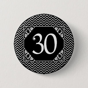 Badge Rond 5 Cm Chevron 30e anniversaire
