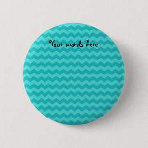 Badge Rond 5 Cm chevrons de turquoise