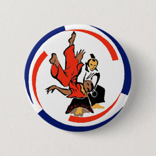 Badge Rond 5 Cm Chi dans l'Aikido