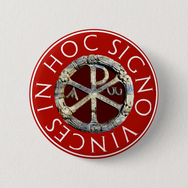 Badge Rond 5 Cm Chi-Rho (Devant)