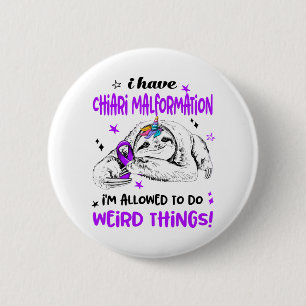 Badge Rond 5 Cm Chiari Mois de sensibilisation à la malformation 