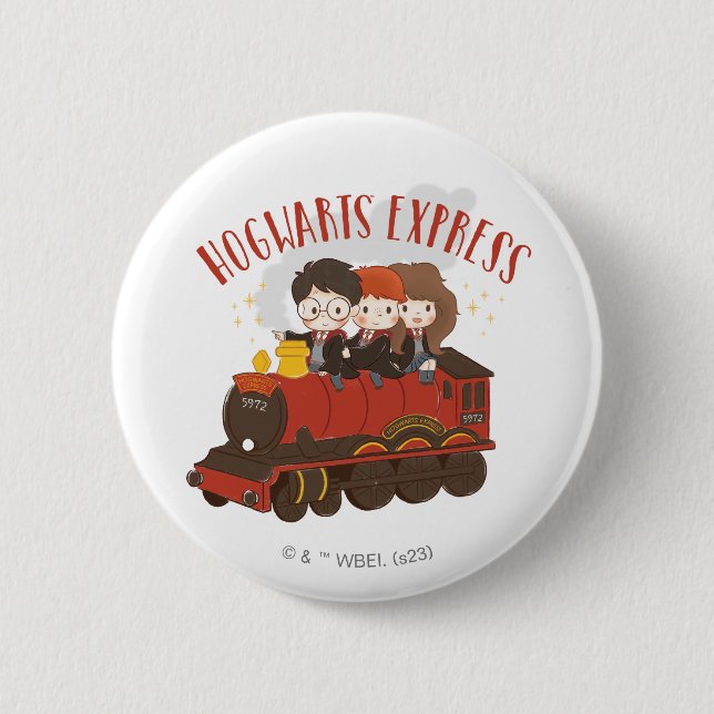 Badge Rond 5 Cm Chibi HOGWARTS EXPRESS™ Ride (Devant)