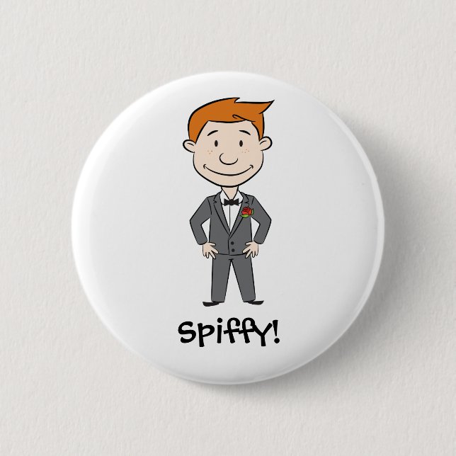 Badge Rond 5 Cm Chic ! Bouton (Devant)