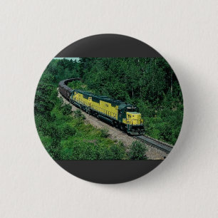 Badge Rond 5 Cm Chicago et no. du nord-ouest d'EMD 8028 avec le