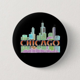 Badge Rond 5 Cm Chicago IL