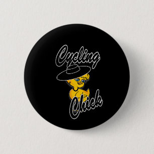 Badge Rond 5 Cm Chick cycliste #4