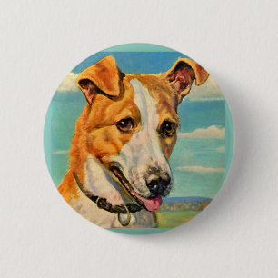 Badge Rond 5 Cm chien beau chien