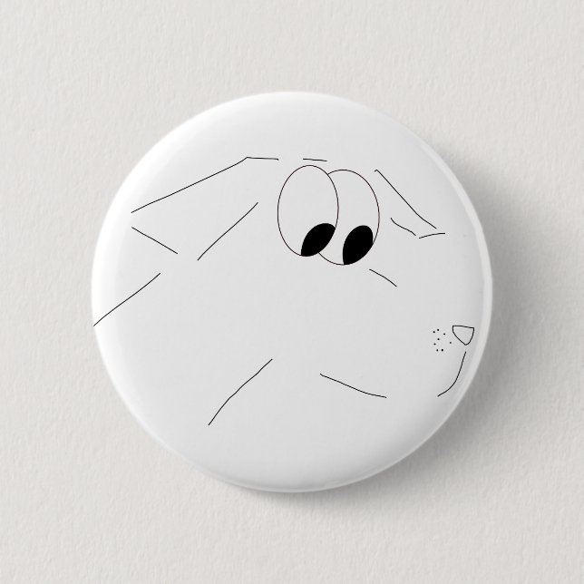 Badge Rond 5 Cm Chien de bande dessinée (Devant)