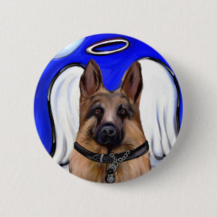 Badge Rond 5 Cm Chien de patrouille Berger allemand