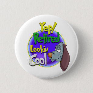 Badge Rond 5 Cm Chien frais News.:-)