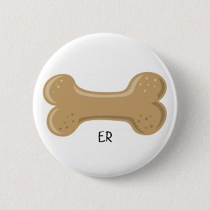 Badge Rond 5 Cm Chien Pound_Bone