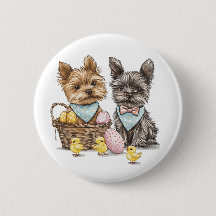 Chiens de Pâques Yorkshire Terrier