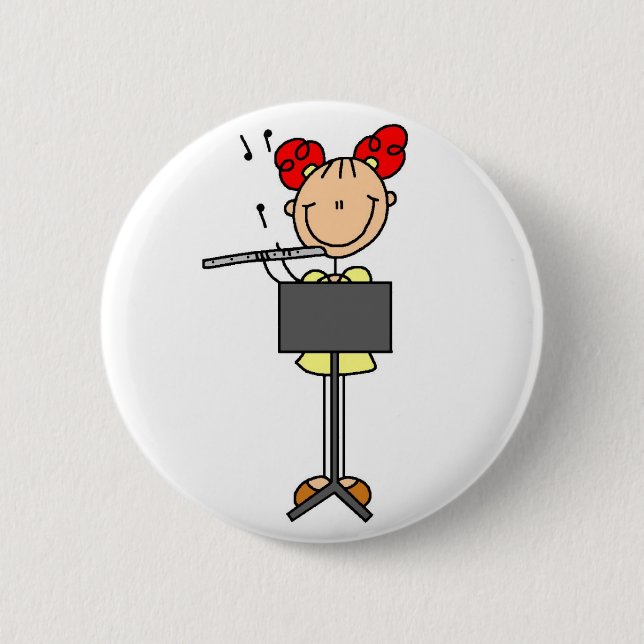 Badge Rond 5 Cm Chiffre bouton de bâton de cannelure (Devant)