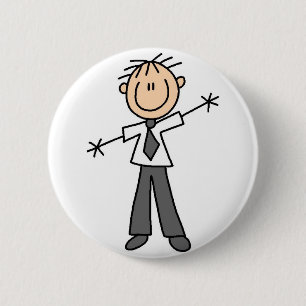 Badge Rond 5 Cm Chiffre bouton de bâton de papa