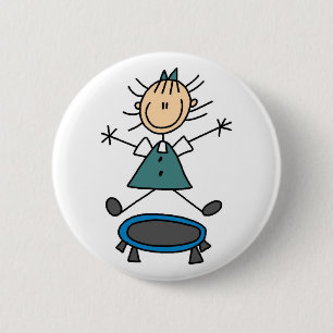 Badge Rond 5 Cm Chiffre bouton de bâton de trempoline