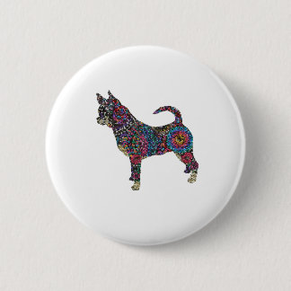 Badge Rond 5 Cm Chihuahua Button