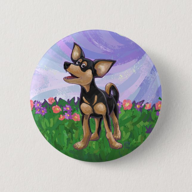 Badge Rond 5 Cm Chihuahua Cadeaux et accessoires (Devant)