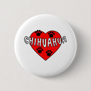 Badge Rond 5 Cm Chihuahua Love
