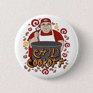 Badge Rond 5 Cm Chili Cookoff