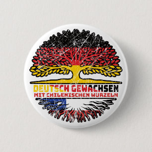Badge Rond 5 Cm Chili Germany Deutschland Baum Racine